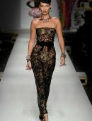 Bella Hadid See-Through at Moschino Fashion Show in Milan