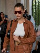 Bella Hadid Braless Underboob, Out in Milan