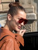 Bella Hadid Braless Underboob, Out in Milan