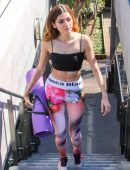 Blanca Blanco Practicing Yoga in Malibu
