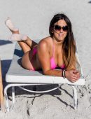 Claudia Romani Booty in Bikini in Photoshoot at Miami Beach
