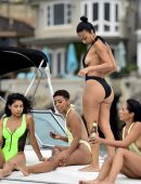 Draya Michele in Swimsuit on a Yacht in Newport Beach