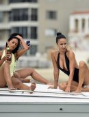 Draya Michele in Swimsuit on a Yacht in Newport Beach