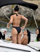 Draya Michele in Swimsuit on a Yacht in Newport Beach