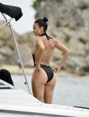 Draya Michele in Swimsuit on a Yacht in Newport Beach