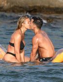 Gemma Atkinson in Thong Bikini on Holiday in Crete, Greece