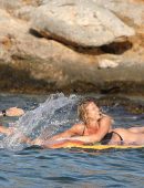 Gemma Atkinson in Thong Bikini on Holiday in Crete, Greece