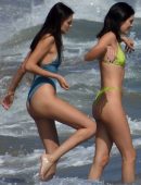 Kendall Jenner in Bikini at a Beach in Malibu