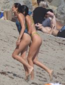 Kendall Jenner in Bikini at a Beach in Malibu