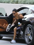 Kourtney Kardashian Playing Tennis in Los Angeles