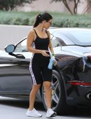 Kourtney Kardashian Playing Tennis in Los Angeles