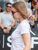 Lily-Rose Depp Pokies and Booty, Out in San Sebastian