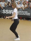 Lily-Rose Depp Pokies and Booty, Out in San Sebastian