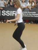 Lily-Rose Depp Pokies and Booty, Out in San Sebastian