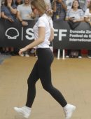 Lily-Rose Depp Pokies and Booty, Out in San Sebastian