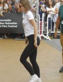 Lily-Rose Depp Pokies and Booty, Out in San Sebastian