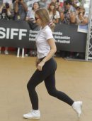 Lily-Rose Depp Pokies and Booty, Out in San Sebastian