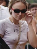 Lily-Rose Depp Pokies and Booty, Out in San Sebastian