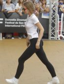 Lily-Rose Depp Pokies and Booty, Out in San Sebastian