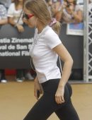 Lily-Rose Depp Pokies and Booty, Out in San Sebastian