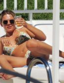 Louisa Johnson Booty in Bikini at a Pool in Marbella