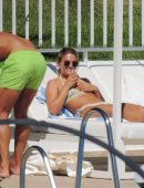 Louisa Johnson Booty in Bikini at a Pool in Marbella