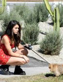 Madison Beer Leggy Walking her Dog in Beverly Hills