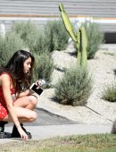 Madison Beer Leggy Walking her Dog in Beverly Hills