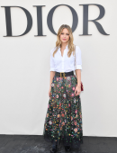 Melissa Benoist at Christian Dior show at Paris Fashion Week 2018