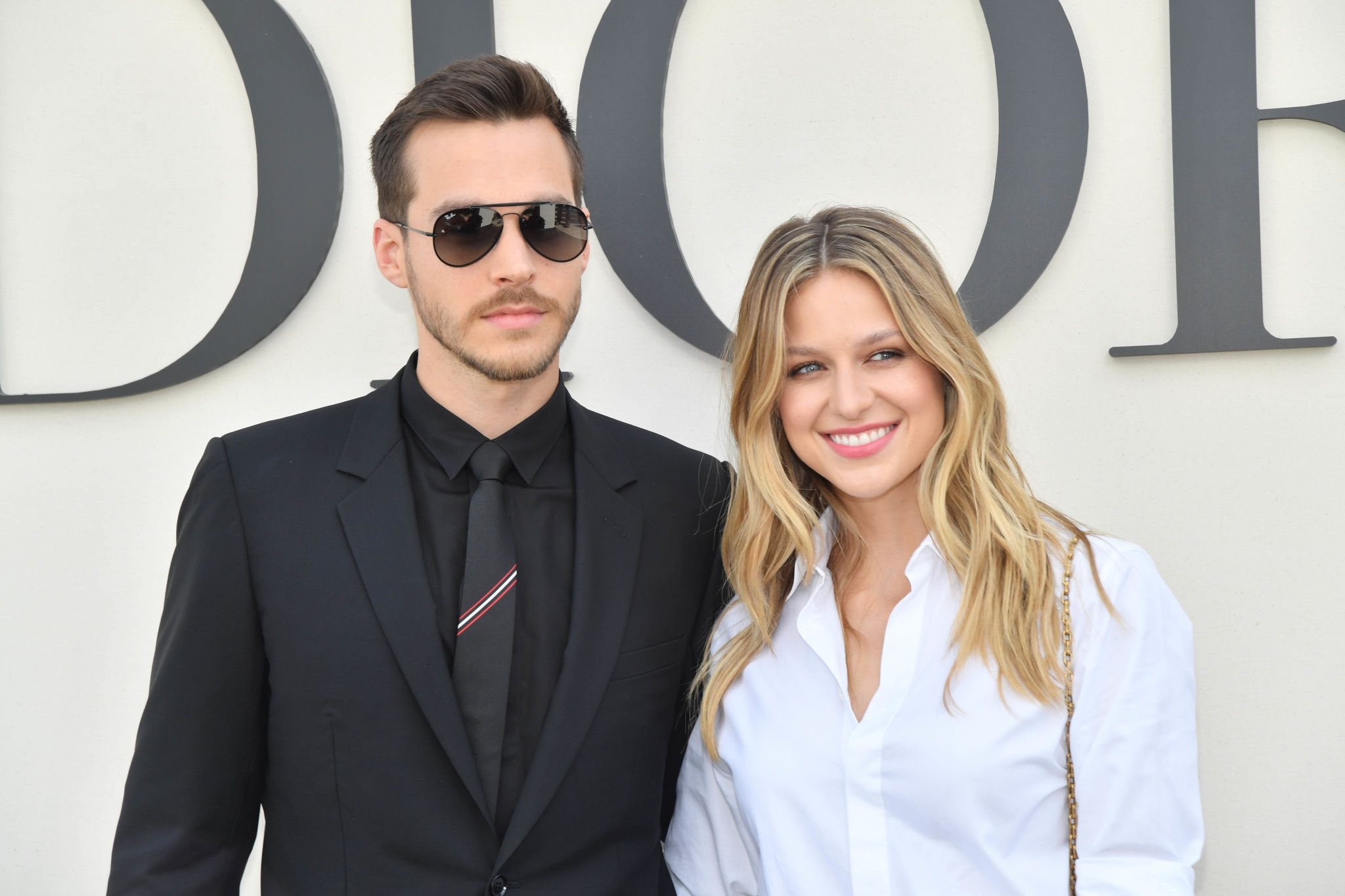 Melissa Benoist at Christian Dior show at Paris Fashion Week 2018