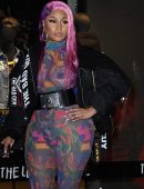 Nicki Minaj See-Through, in Bad Guy Jacket in Milan, Italy