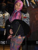 Nicki Minaj See-Through, in Bad Guy Jacket in Milan, Italy