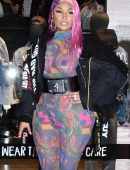 Nicki Minaj See-Through, in Bad Guy Jacket in Milan, Italy