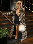 Nicki Minaj Upskirt and Cleavage in New York
