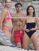 Nina Dobrev Playing Volleyball on the Beach in Malibu