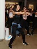 Nina Dobrev at Reebok x Les Mills Bodyjam Workout in NYC