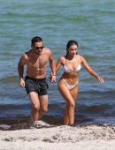 Olivia Culpo in Bikini on the Beach in Miami