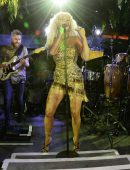 Rita Ora Performing Live at the Jungle Party in London