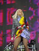 Rita Ora Upskirt at Radio 2 Live in Hyde Park 2018 in London