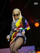 Rita Ora Upskirt at Radio 2 Live in Hyde Park 2018 in London