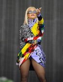 Rita Ora Upskirt at Radio 2 Live in Hyde Park 2018 in London
