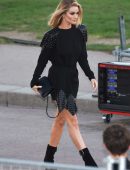Rosie Huntington-Whiteley at Saint Laurent Show during Paris Fashion Week 2018