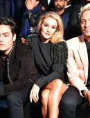 Rosie Huntington-Whiteley at Saint Laurent Show during Paris Fashion Week 2018
