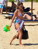 Sam Faiers in Bikini at the Beach in Sardinia