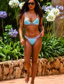 Shelby Tribble in Bikini at a Pool in Majorca