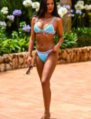Shelby Tribble in Bikini at a Pool in Majorca