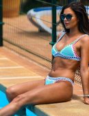 Shelby Tribble in Bikini at a Pool in Majorca