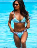 Shelby Tribble in Bikini at a Pool in Majorca