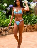 Shelby Tribble in Bikini at a Pool in Majorca