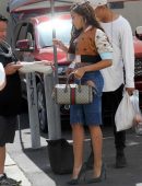 Tinashe Leggy in Revealing Denims in Los Angeles